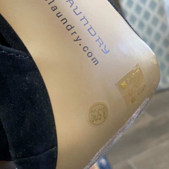 Chinese Laundry 4.5” Black LaceUp Stiletto Open Toe Booties Women’s US 8.5 - Picture 3 of 8